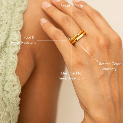 “Best Friends” Rings Set