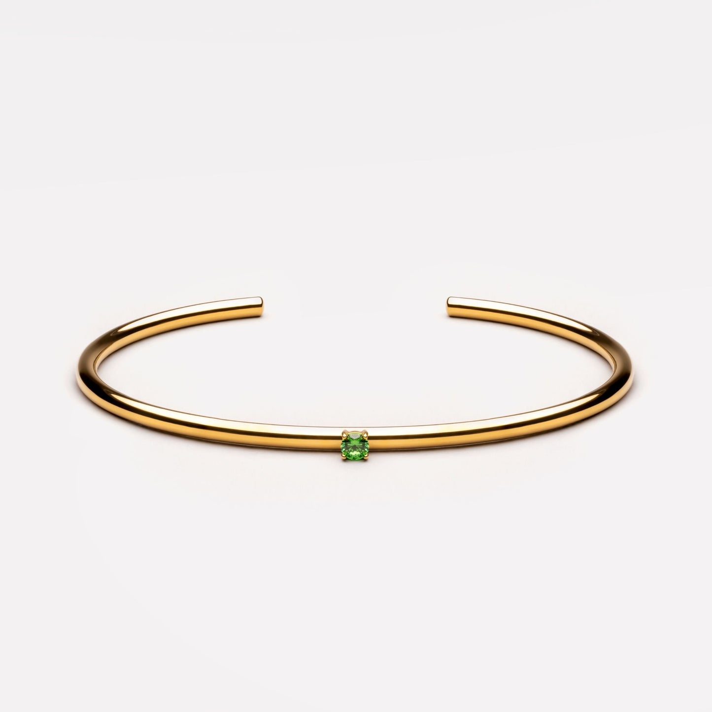 Thin Emerald Cuff