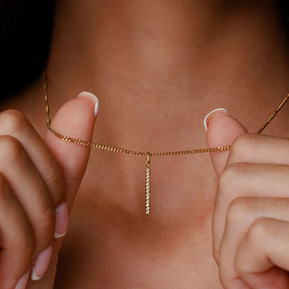 Sparkling Bar Necklace